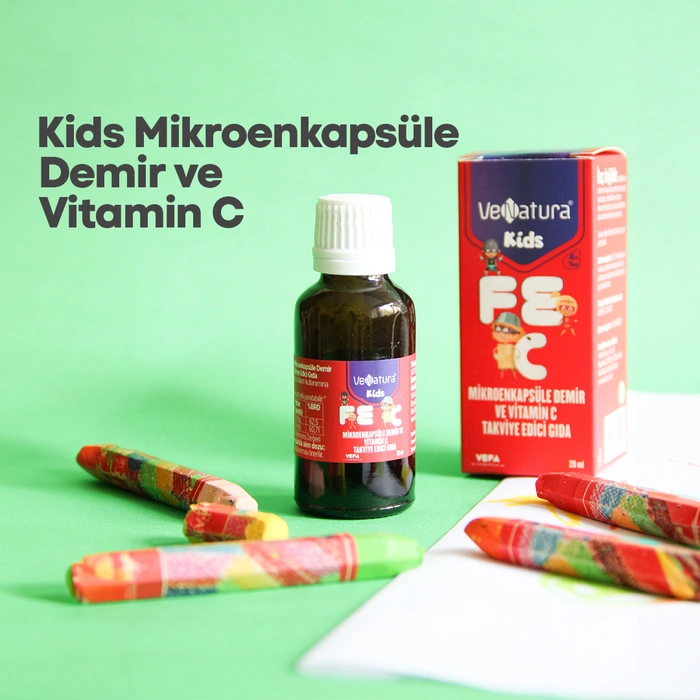 Kids Mikroenkapsüle Demir ve Vitamin C